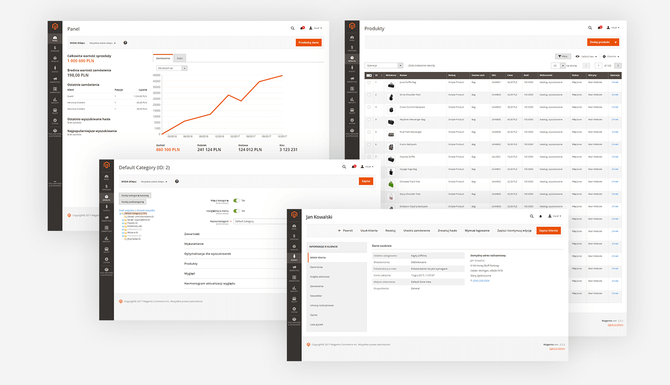 Magento wersja demonstracyjna